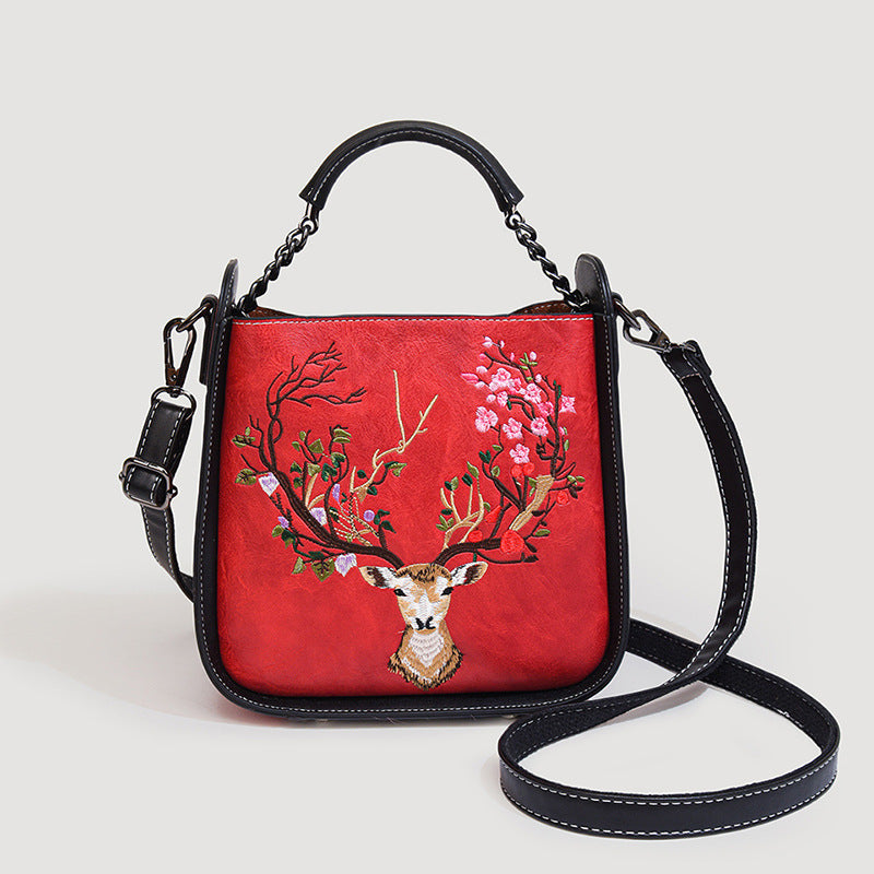 Vintage Embroidered Leather Bags