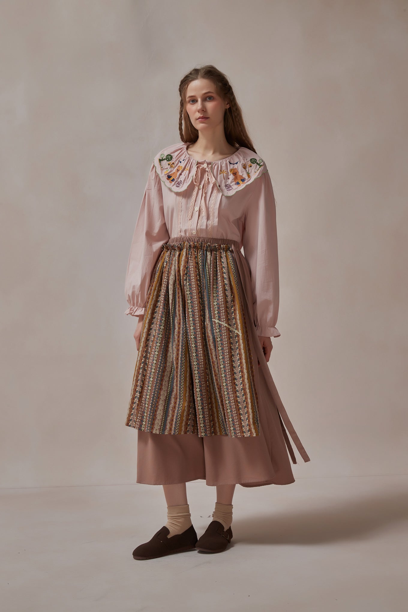 Cottagecore Cute Embroidered Shirt