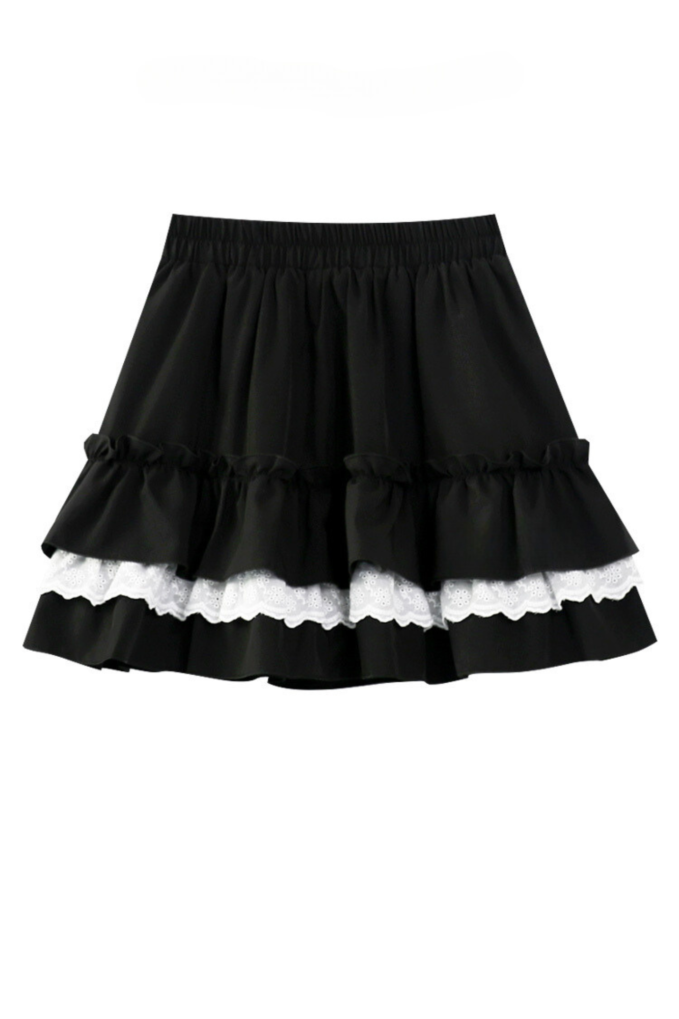 Black 3 Tiered Skirt