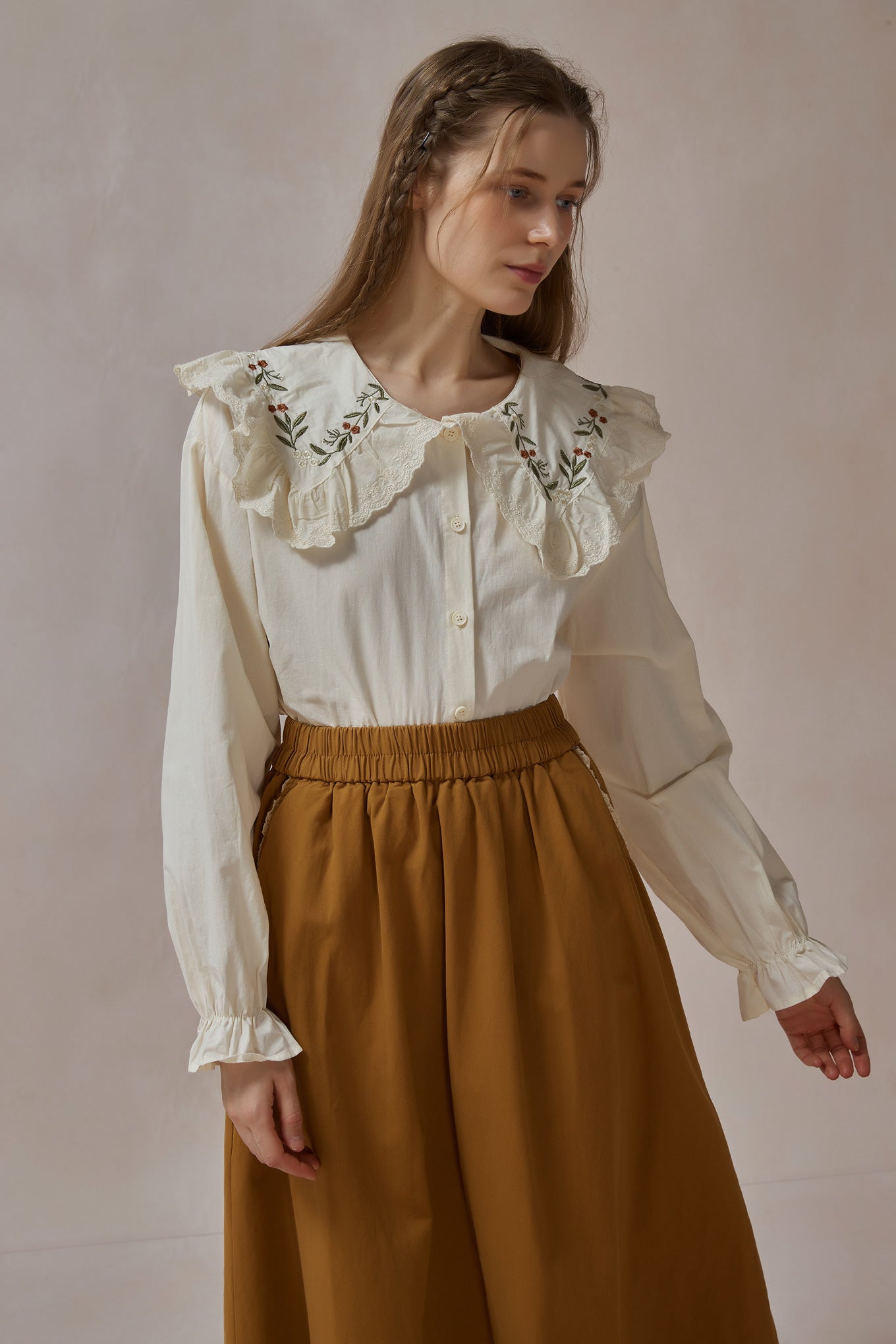 Cottagecore Cotton Perter Pan Shirt