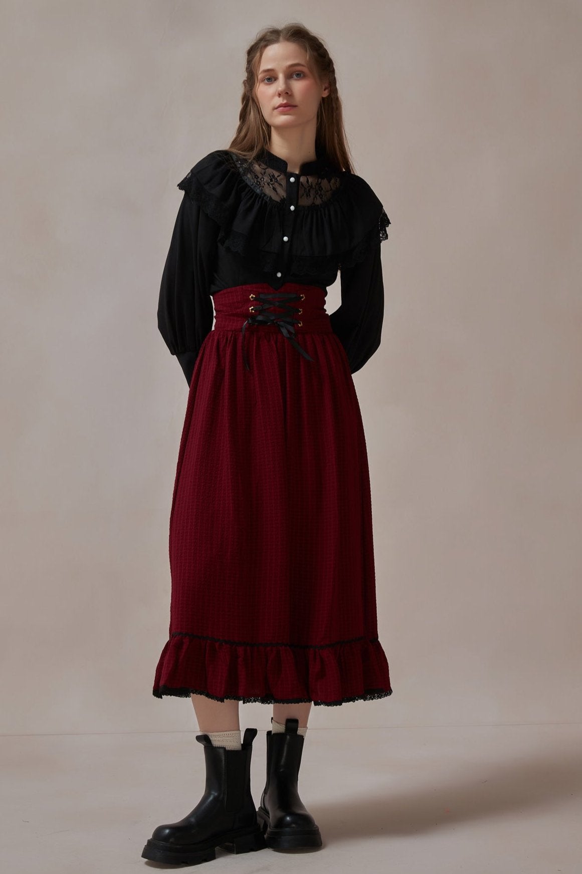 Vintage Black Lace Top