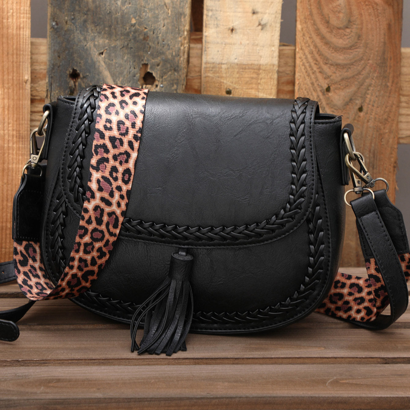 Vintage Belt Leather Crossbody Bags