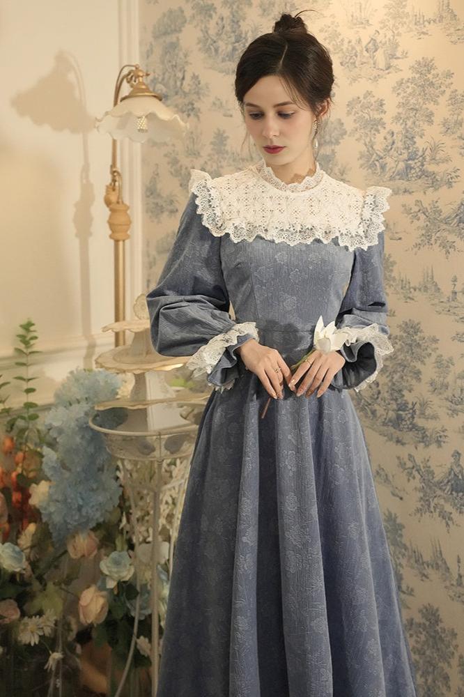 Vintage Style Jacquard Pattern Dress