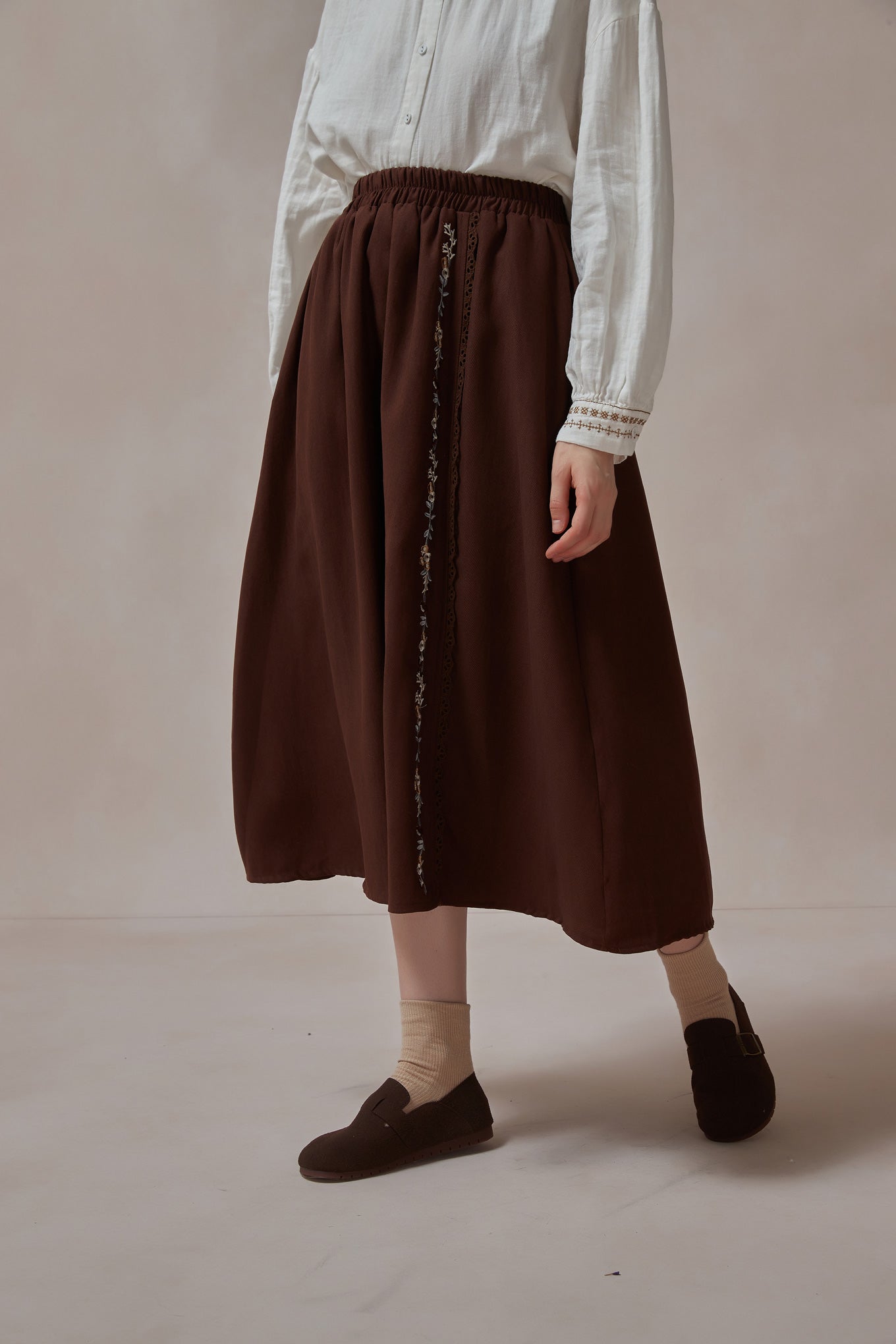 Retro Style Mori Kei Corduroy Vintage Skirt