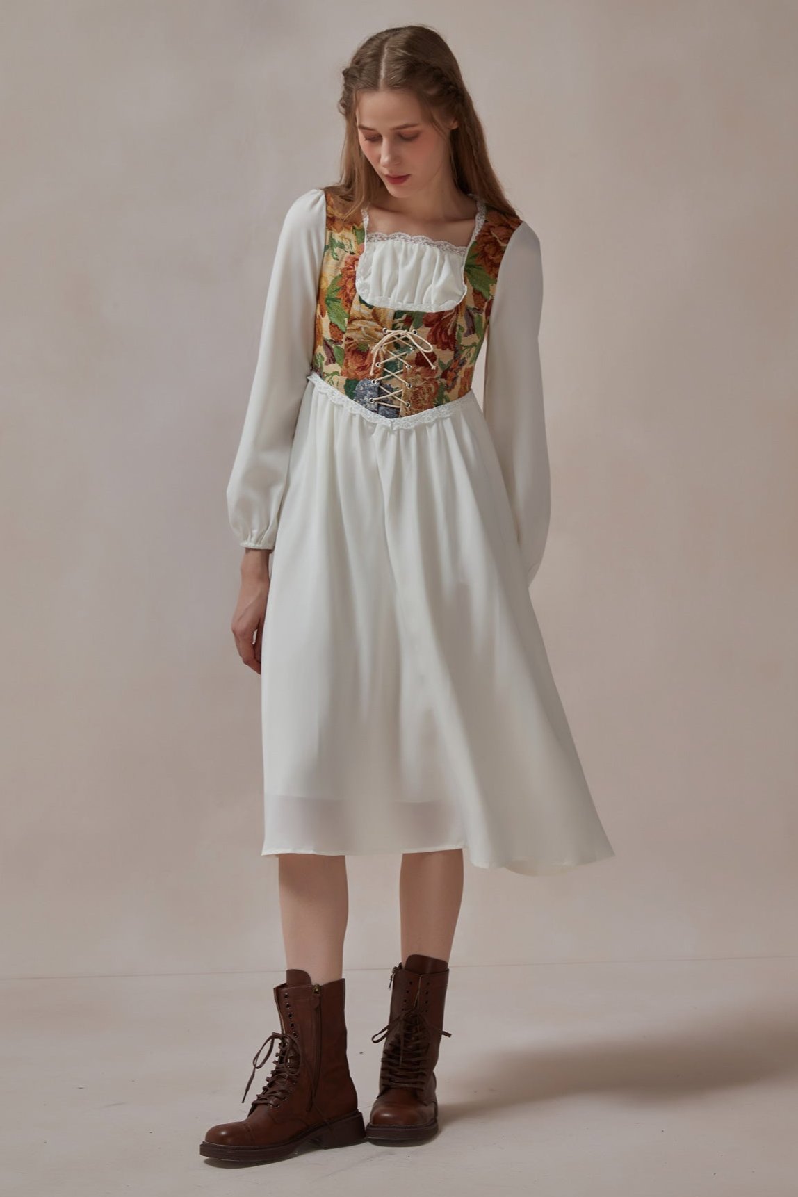 Cottagecore Aesthetic Corset Formal Dress