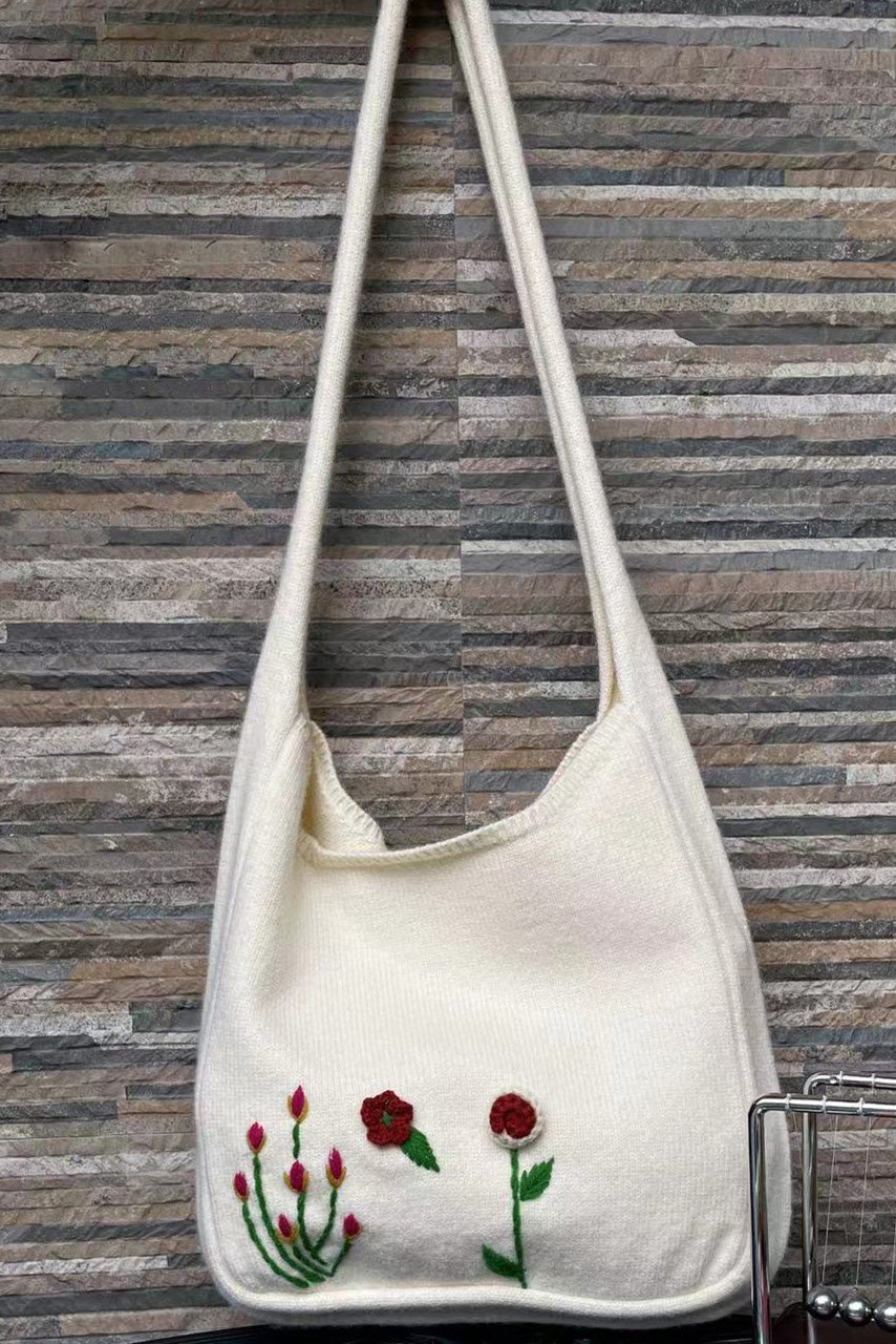 Cottagecore Pattern Crochet Bag