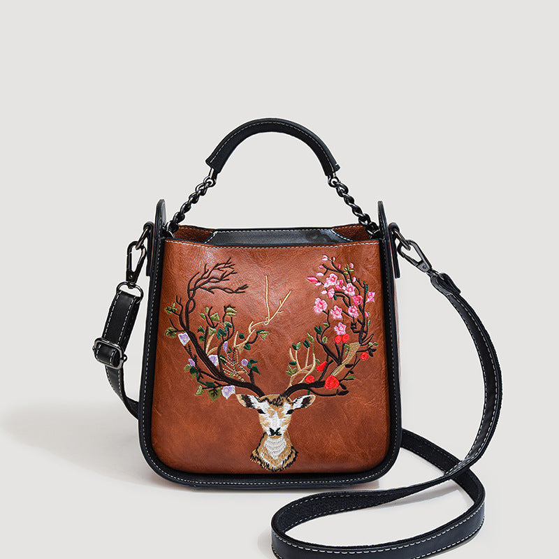 Vintage Embroidered Leather Bags