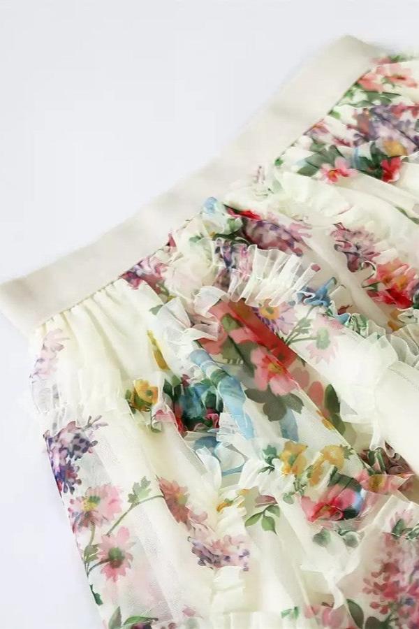 fairy floral skirt