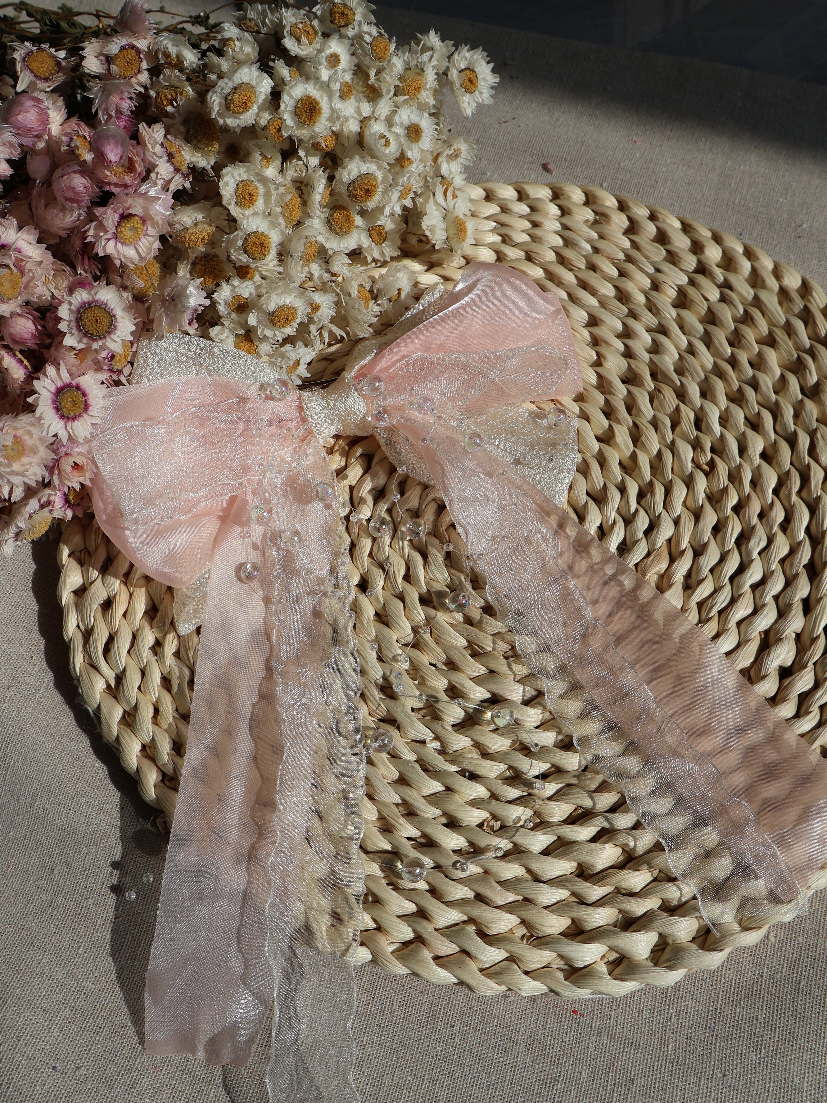 fairy pink hair bows