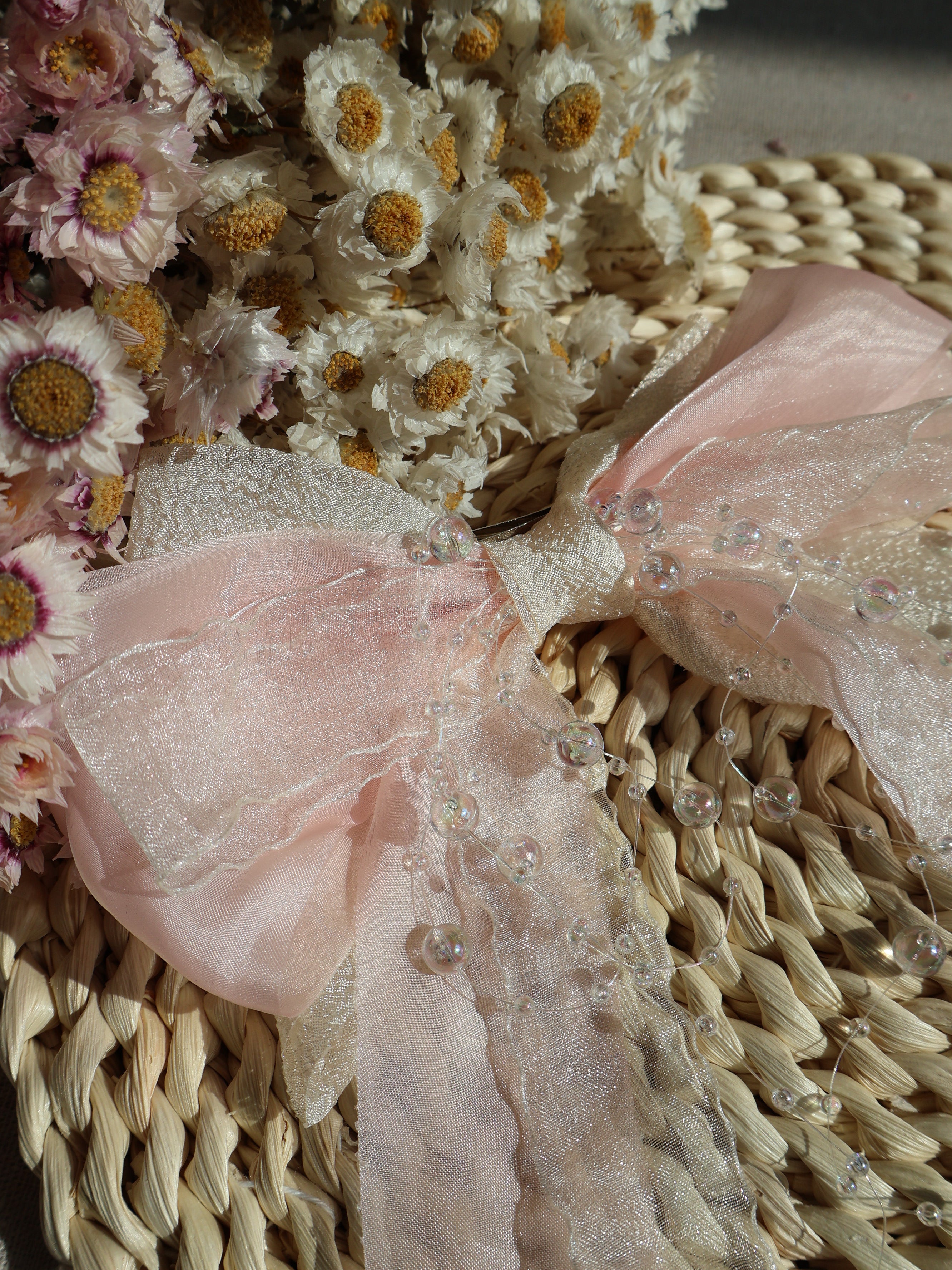 fairy pink hair clips