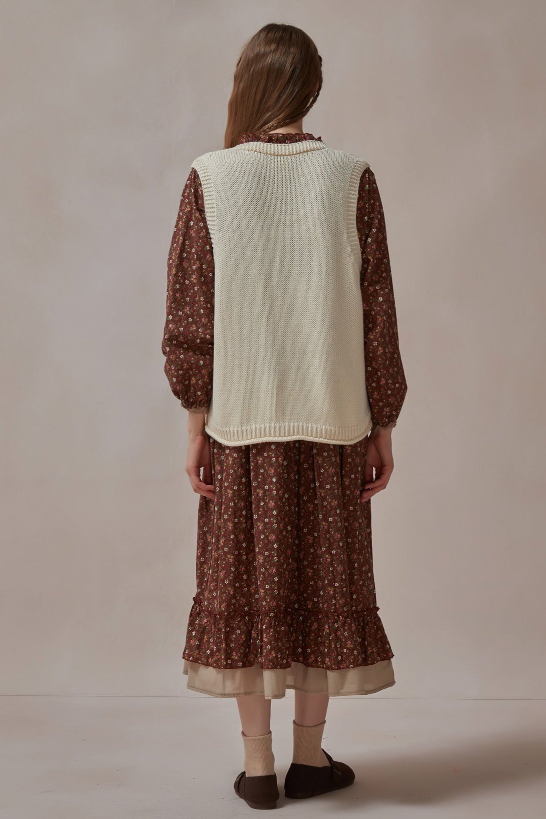 Retro Style Floral Embroidered Vest