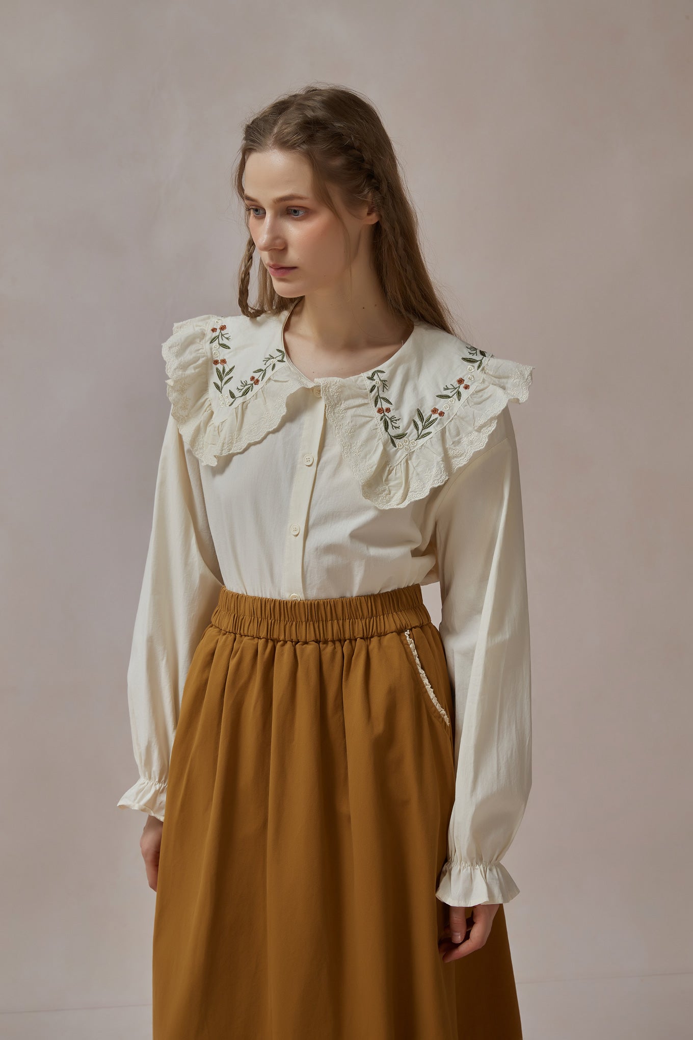 Cottagecore Cotton Perter Pan Shirt