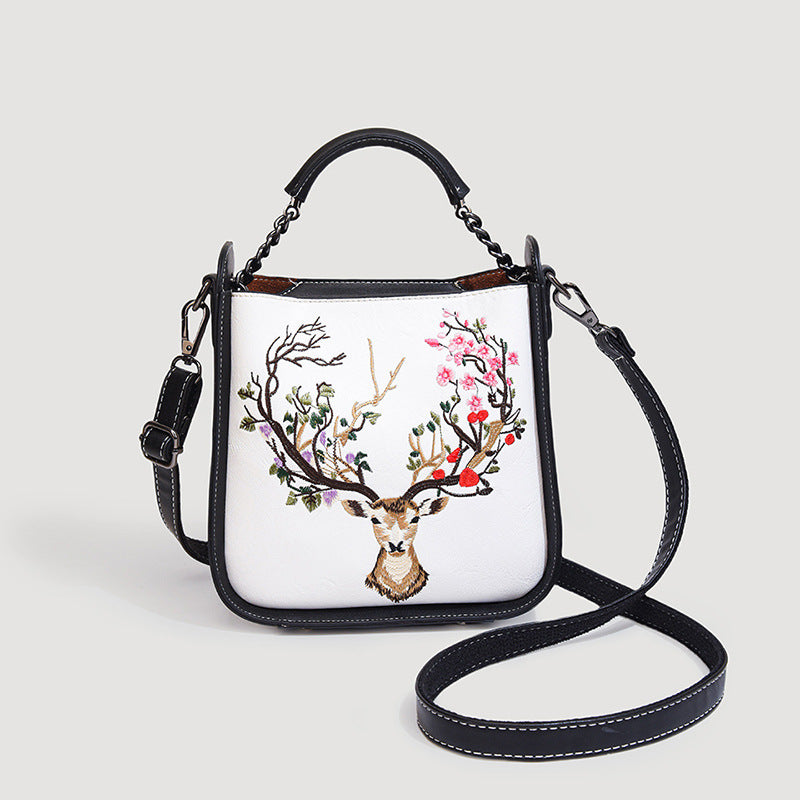 Vintage Embroidered Leather Bags