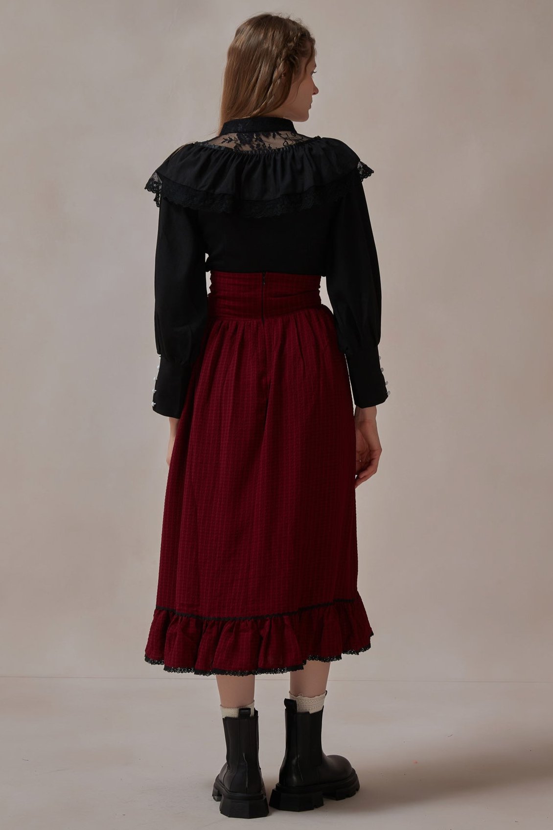 Retro Style Red Ribbon Skirt