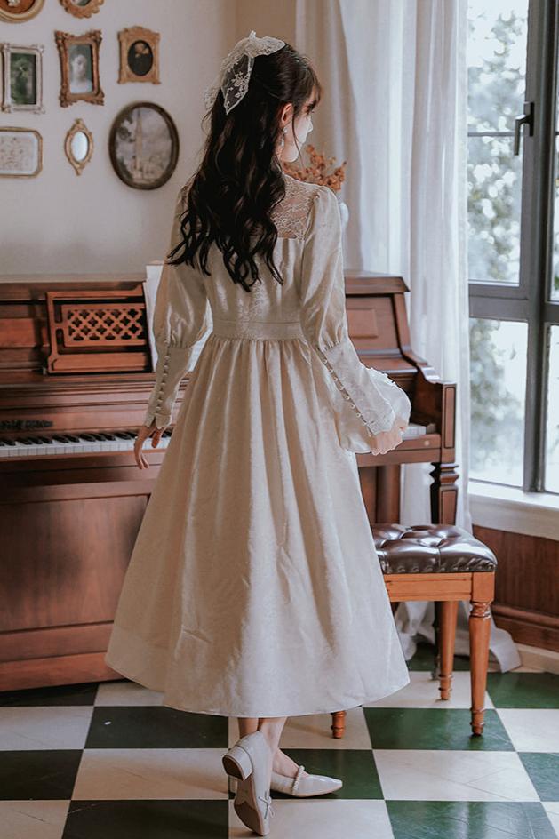 Vintage Style 50s Lace Wedding Dress