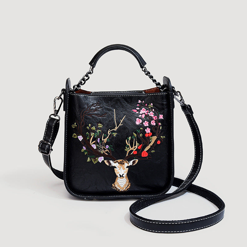 Vintage Embroidered Leather Bags