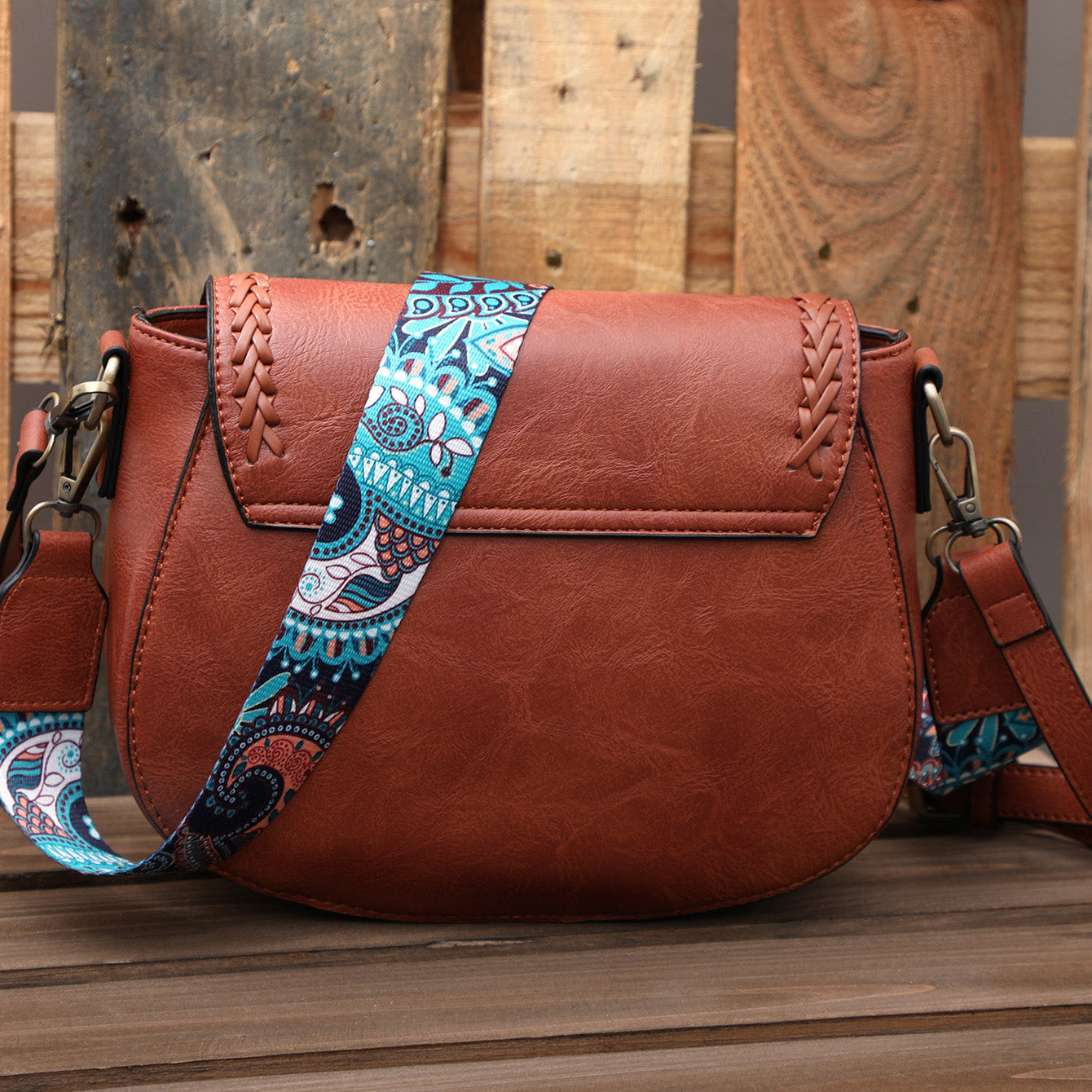 Vintage Belt Leather Crossbody Bags