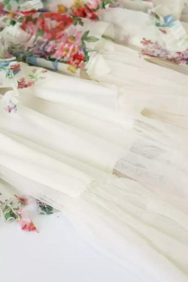 white floral fairy skirt